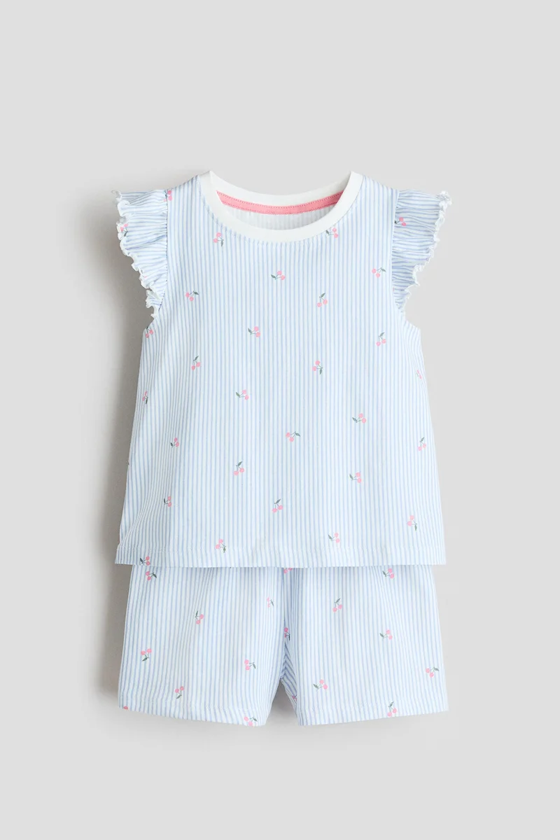 اتش اند ام بيجاما قطنية منقوشة